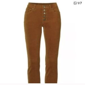 CAbi Rust Corduroy Skinny Pants